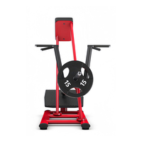 Équipement de musculation commercial, machine à tractions inclinée avec barre en T, machine à tractions avec plaques de poids