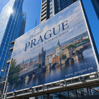 Bannière en maille PVC imprimée sur mesure pour événements extérieurs, salons automobiles, clôtures publicitaires grand format, fabrication OEM durable pour les États-Unis, le Royaume-Uni, l'Europe et le Canada