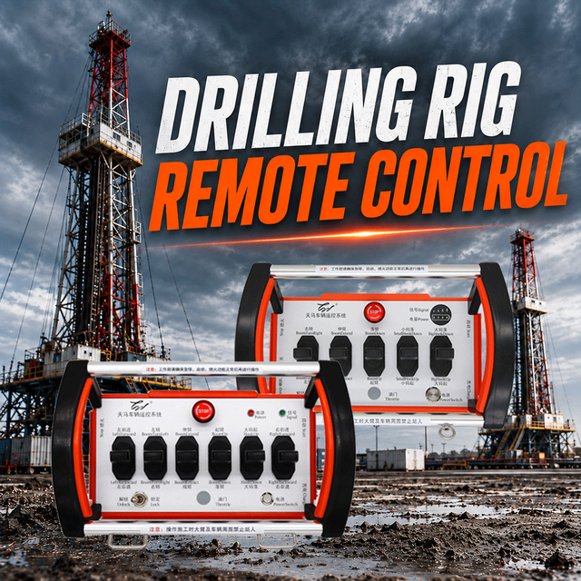 Professional Industrial Wireless Controller for Oilfield Machinery Featuring High Strength Signal IP68 Waterproof Dustproof