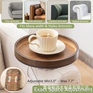 Side <b>table</b>, small coffee <b>table</b>, movable tea <b>table</b>, <b>mini</b> sofa, side cabinet, corner <b>table</b>, <b>bedside</b> <b>table</b>, sofa armrest tray, - Product Image 4