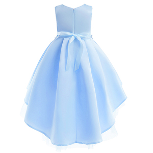 Robe de soirée formelle sans manches à ornements floraux de haute qualité pour petites filles de 7 ans – Idéale pour les fêtes - Product Image 5