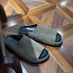 Zapatillas de cuero de vaca para hombre, sandalias informales de moda para exteriores de verano, chanclas elegantes para jóvenes, zapatos de playa transpirables - Product Image 6