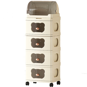 <span class=keywords><strong>Petit</strong></span> chariot de rangement en plastique <span class=keywords><strong>pour</strong></span> la maison, organisateur de collations et de jouets <span class=keywords><strong>pour</strong></span> le salon, armoire mobile multi-niveaux <span class=keywords><strong>pour</strong></span> bébé - Product Image 6