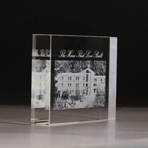 Bloc de verre gravé au Laser 3D, <span class=keywords><strong>Cube</strong></span> <span class=keywords><strong>Photo</strong></span> en cristal, cadeaux Souvenir, vente en gros, - Product Image 5