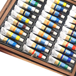 Заводская бестселлер, оптовая продажа, 107 шт., деревянные детские художественные принадлежности, наборы для картин, коробка, DeluxeArt в подарок для детей, набор для рисования - Product Image 4