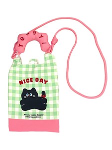 Túi đựng điện thoại di động hoạt hình dễ thương Unisex Polyester Túi đeo chéo di động có dây đeo bên hông Khóa cài để đựng đồ nhỏ - Product Image 1