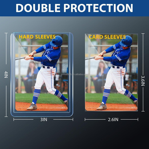 Fundas Protectoras Semirrígidas de PVC Personalizadas Prime Fit P172 para Tarjetas, Cargador Superior 3x4, Transparentes, para Tarjetas Deportivas y de Juego - Product Image 3