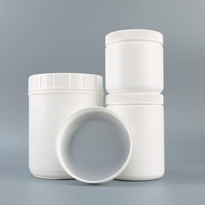 Customized White HDPE <b>Plastic</b> Protein Supplement Storage Container Empty <b>Jars</b> for Protein Powder Packaging with Screw Cap - Product Image 2