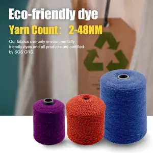 High Quality 48NM/2 Polyester Viscose Blend Core Spun Yarn High Standard Fancy Weaving Tube Combed Cotton Knitting Yarn