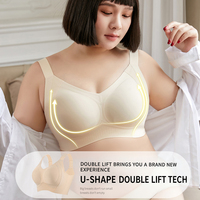 Nouveau produit : Soutien-gorge minimisateur push-up en dentelle pour femme, couvrance totale, grande taille, doux, pour usage quotidien, pour poitrines généreuses