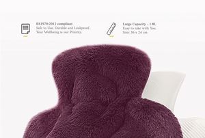 Bouteille d'eau avec housse souple, bouillotte pour soulager la douleur, chauffe-cou, épaules et pieds, idéal pour les crampes menstruelles, excellent cadeau - Product Image 4