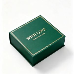 FX <b>Eco</b> <b>Friendly</b> Recycled <b>Paper</b> Jewelry Gift Box Custom Logo Magnetic Closure Luxury Packaging Box With Embossing Matt Lamination - Product Image 2