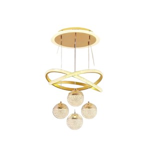 Luces colgantes para sala de estar, lámpara de techo Led, círculo acrílico, <span class=keywords><strong>Linea</strong></span>, techo, redondo, moderno, anillo Led, lámpara colgante - Product Image 1