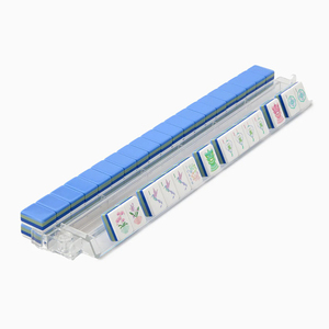 Fichas de Mahjong Personalizadas Moonlight, 160 Cartas, Acrílico Azul de Alta Calidad, 4 Capas, Juego de Mahjong Americano, Casino, Juego de Azar, Póker - Product Image 4