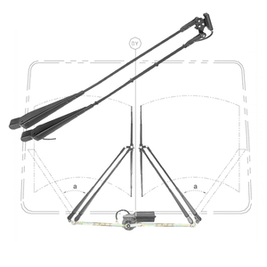 Regolazione automatica in metallo asciugandosi <span class=keywords><strong>braccio</strong></span> grande bus escavatore parabrezza wiper arm - Product Image 1