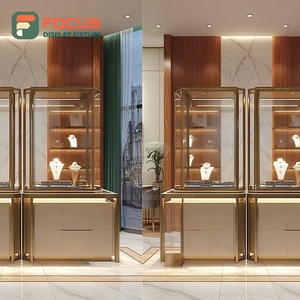 Comptoir de présentation de bijoux haute visibilité avec finition stratifiée pour centre commercial - Product Image 3