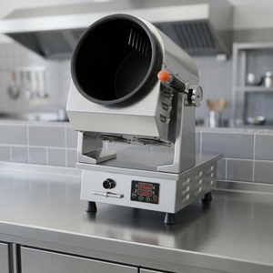 Robot de cuisson commercial intelligent à induction automatique 5000W 220V pour riz frit et wok, garantie 1 an - Product Image 2
