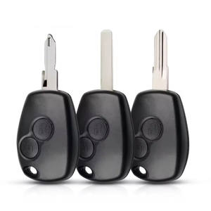 Couvercle de <span class=keywords><strong>coque</strong></span> de clé à distance de voiture LN--<span class=keywords><strong>2</strong></span> de 10mm avec lame <span class=keywords><strong>2</strong></span> boutons 206 prise Compatible pour <span class=keywords><strong>Renault</strong></span> Clio Kangoo <span class=keywords><strong>Twingo</strong></span> Modus Languna - Product Image 1