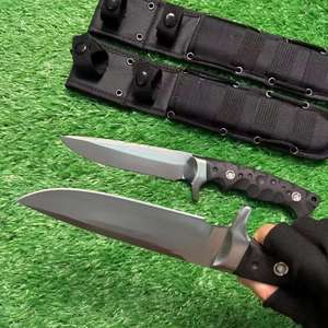 Cuchillo Bowie Trident de Acero Inoxidable con Mango de Plástico, Punta Recta, para Camping y Actividades al Aire Libre, Grosor de 5 mm, 20 cm de Corte, OEM - Product Image 3