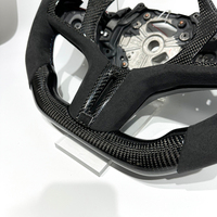 Volant de voiture sport en cuir et fibre de carbone LED personnalisable pour BMW Série G G20 G22 G38 G28 G30 G80 G82 530i 540i