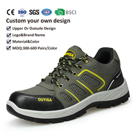 Chaussures de sécurité anti-perforation et anti-choc personnalisées avec logo OEM pour hommes, idéales pour le travail et la marche, vente en gros pour l'équipement industriel mondial