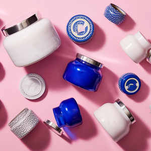 Bougie parfumée Volcano 19 oz dans un bocal en verre pour la maison, parfumée aux fruits tropicaux, agrumes sucrés, mélange <span class=keywords><strong>de</strong></span> <span class=keywords><strong>cire</strong></span> <span class=keywords><strong>de</strong></span> <span class=keywords><strong>soja</strong></span>, couleur turquoise - Product Image 5