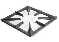 Grille rectangulaire en fonte sur mesure pour foyer au gaz Installation encastrée pour hôtels et tables de cuisson