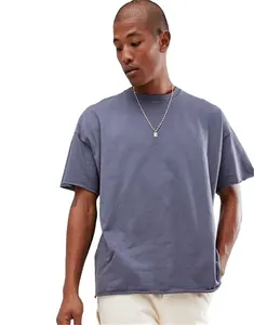 I produttori 100 t-shirt da uomo a girocollo oversize ampia vestibilità in cotone