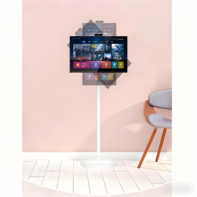 BOE 32-Inch Portable Smart TV 4K Indoor/Outdoor IP65 4K Interactive Touch Screen Wireless Moveable TV Camera Animation Support