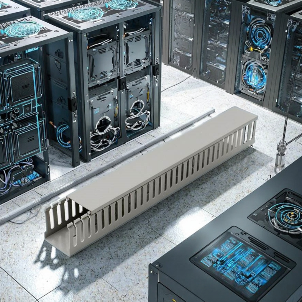 Хорошее качество ПВХ открытый шлицевой провод для защиты функции 40x40 мм