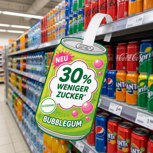 Refresco de burbujas de PVC ecológico sin BPA, bebida carbonatada afrutada, refresco listo para beber, expositor de supermercado. - Product Image 2