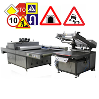 Completo automatizado gran formato máquina de impresión de pantalla de seda con máquina de curado uv