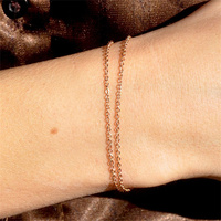 Bracelet EManco en acier inoxydable couleur or avec chaîne à maillons délicats, style minimaliste pour femme, parfait pour les trajets quotidiens et les occasions décontractées