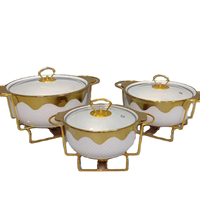 Marmite à soupe en céramique au design moderne, chauffe-plat, plat de service pour buffet de mariage, chauffage sur cuisinière