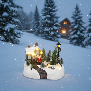 5.5 impermeabile \ "X7 \" X4.5 \ "casa di natale con luce a LED IP65 per uso esterno 6 pz/CS per pasqua - Product Image 4