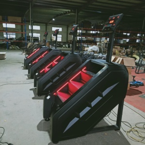 Cardio Gym Equipment New Develop Touch Screen Stair Climber With Led Light Electric <strong>Stairmaster</strong>