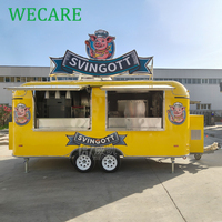 Camion de restauration mobile WECARE entièrement équipé : bar à café, camion de restauration rapide, glaces, hot-dogs, pizzas, BBQ, cuisine complète