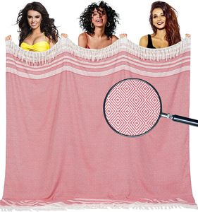 Serviette de plage turque surdimensionnée personnalisée, séchage rapide, anti-sable, <span class=keywords><strong>poncho</strong></span> de surf, robe de change pour le camping - Product Image 1