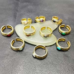 imitation Bohemia Brass Rings Gold Plated UNISEX jewelry wholesale factory price - Product Image 1