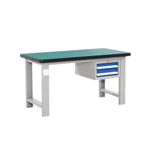 Banco de Trabajo Portátil Resistente con Cajones, Marco de Acero, Banco de Trabajo Ajustable - Product Image 1
