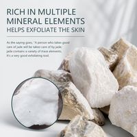 Outil Gua Sha personnalisable en jade naturel en forme de dauphin, poli, pour massage du visage et du corps, lifting, soulagement des méridiens, SPA, soins de la peau à domicile