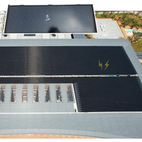 Bardeaux solaires ondulés BIPV pour toitures, énergie propre, imperméables, flexibles et courbés, pour villas modernes