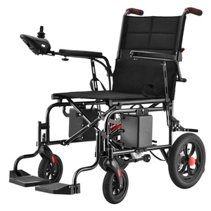 Silla de Ruedas Eléctrica Motorizada Plegable Inteligente Ligera Todoterreno Portátil de Fibra de Acero al Carbono - Product Image 1