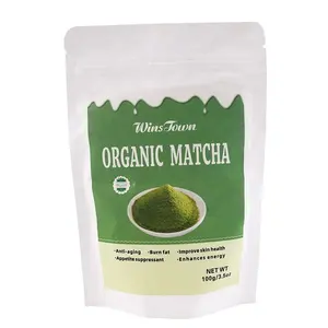 Offre spéciale Amazon poudre de thé vert matcha biologique OEM avec votre marque privée