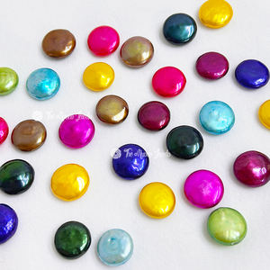 Hạt ngọc trai nước ngọt tự nhiên hình đồng xu AAAA 12-13mm, không lỗ, không nhuộm, bán sỉ, dùng làm đồ trang sức - Product Image 3