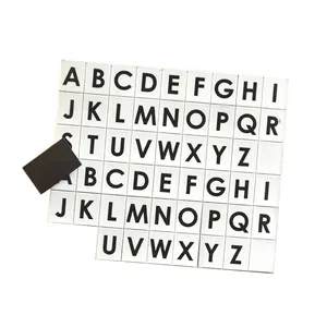 Juguetes magnéticos educativos para bebés y niños, rompecabezas de letras del alfabeto magnético, con medios de aprendizaje en inglés, tablero de papel