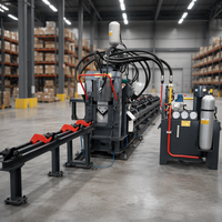 Ligne de poinçonnage et de cisaillement CNC haute vitesse pour profilés en acier, machine de poinçonnage d'angles de 14x10x19mm pour tours