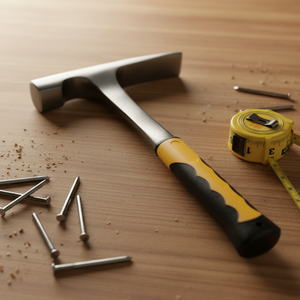 <span class=keywords><strong>Marteau</strong></span> <span class=keywords><strong>de</strong></span> <span class=keywords><strong>géologue</strong></span> avec têtes plates et pointues, manche en plastique monobloc pour l'exploration sur le terrain et les travaux <span class=keywords><strong>de</strong></span> pierroie - Product Image 1