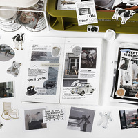 Nouveau produit 200 pièces coréen quotidien bricolage Scrapbooking matériel papier Collage Kit autocollants concepteur mixte médias fournitures papier