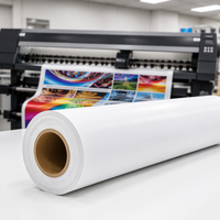 Rouleau de vinyle PVC brillant auto-adhésif pour enseignes de fenêtre et présentoirs commerciaux - Résistant à l'eau et durable